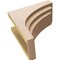 Ekena Millwork 10"W x 20"D x 20"H Classic Rockford Rough Cedar Woodgrain TimberThane Corbel, Primed Tan CORUR10X20X20ROCRCPR - alternate 5